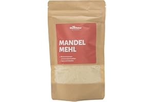 ‎RHEINNATUR RheinNatur Mandelmehl 200 g - Naturbelassenes Mehl aus blanchierten Mandelkernen - Vegan, Low carb - Zum Kochen & Backen