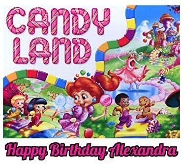 Candy Land Candyland Edible Image Photo Cake Topper Sheet Personalized Custom Customized Birthday Party - 1/4 Sheet - 78752 by Sweet Custom Cakes