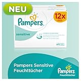 Pampers Feuchte Tücher Sensitive Vorteilspack Giga 12x, 1er Pack (1 x 672 Stück) - 2