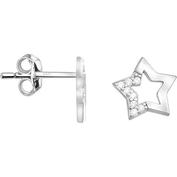 SOFIA MILANI - Dames Oorbellen 925 Zilver - Verguld - Driehoek Stud Oorbel - E2548