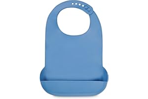 ShopINess Bavaglio protettivo in silicone per adulti e anziani con tasca contenitore