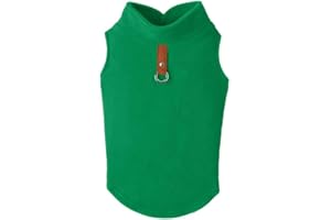 GOOBY Every Day Chaleco de Forro Polar para Perros pequeños, Mediano, Verde