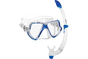 Mares Wahoo Adult Mask and Snorkel Set, Blue