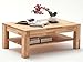 Produktbild Couchtisch Holz Massiv Buche mit Schublade Massivholz Wohnzimmer Tisch Kernbuche Messina