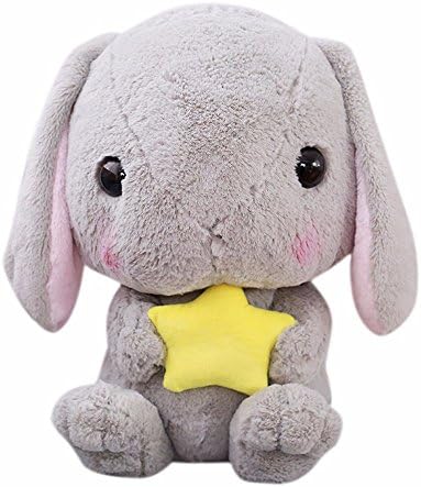 Plush Bunny, FALAIDUO Rabbit Stuffed Animal 9 Inches Limited Edition Baby Gift (Gray)