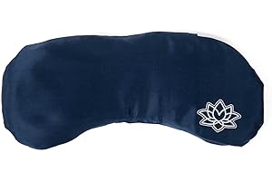 BODHI Almohada suave para los ojos, seda con relleno de lavanda y linaza, para yoga, relajación y meditación.