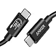 Anker USB C Cable(3.3FT, 240W), USB 4 Data Cable, 40Gbps, 8K HD Display, Thunderbolt 4/3 Compatible, for iPhone 16, MacBook, Hub, Docking and More