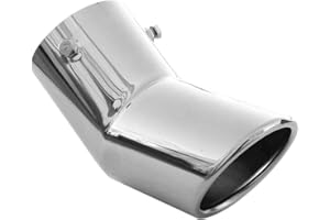 CARJOY Embout D'echappement De Voiture En Acier Inox 70mm Chrome Universel