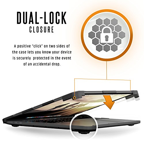 Urban Armor Gear Schutzh  lle f  r das Apple Macbook Pro 15   Late 2016  - transparent  keine Einschr  nkung der Touch Bar   L  ftungsschlitzaussparun