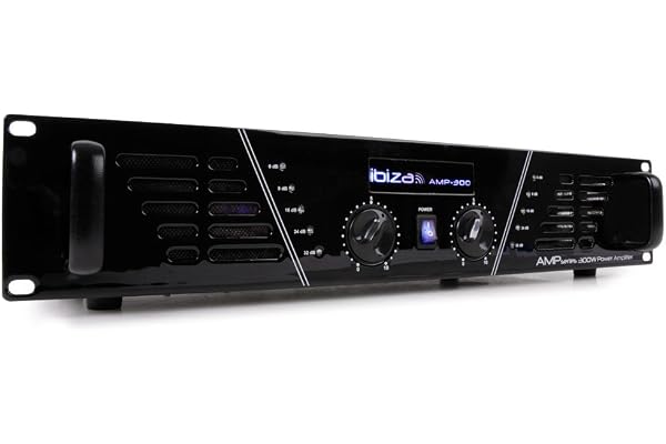 Ibiza AMP300 Amplificateur de Sonorisation 2x 240W Noir