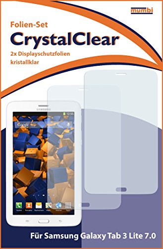 2 x mumbi Schutzfolie Samsung Galaxy Tab 3 7.0 Lite (7 Zoll) Folie Displayschutzfolie (nur Tab 3 T111 MIT Telefonfunktion) - 3