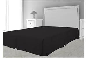 SOLEIL D'OCRE Intemporel Funda de somier de microfibra, Negro, 180 x 200 cm