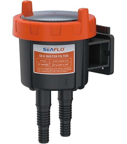 Le filtre à eau de mer convient pour tuyau de taille 1/2, 5/8, 3/4