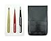 Tweezertech Professional Salon Grade Set Of 3 Precision Tweezers With Free Case