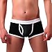 Produktbild Btruely Boxershorts Herren Unterwäsche Kurze Hose Männer Boxer Unterhose Weich Slip Bulge Pouch Unterhose Mode Unterwäsche (S, Schwarz)