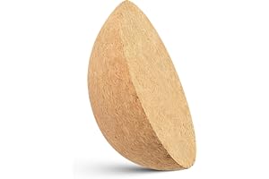 Balansbräda korkhalvklot 25 x 10 cm, balanshalvklot tillverkat av miljövänlig naturkork, balanstränare för barn och vuxna, ti