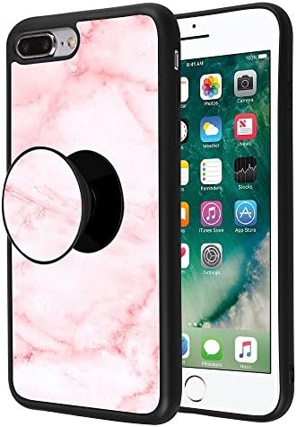 iPhone 7 Plus/iPhone 8 Plus Case With Stand, Sangkoo Pink Marble Fashion Personalized Design TPU Material For iPhone 7 Plus/iPhone 8 Plus