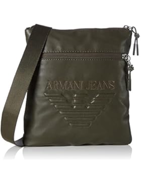 Armani Jeans Herren Piattina Grande Schultertasche, 23 x 2 x 21 cm