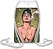 Produktbild Sexy Girl Loves Weed Bong Stoned Marijuana Ganja Kordelzug Beutel