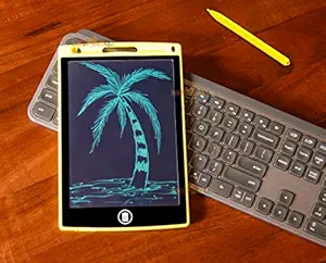 Zest 4 Toyz Portable LCD Writing Board Slate Drawing Record Notes Digital Notepad with Pen Handwriting Pad Paperless Graphic Tablet for Kids at Home School, Writing Pads, Writing Tablet with Erase Button & Pen to Write (Assorted Color)