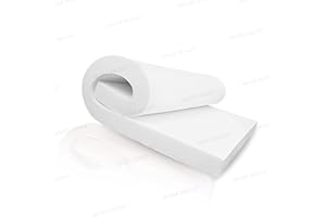 DIRECT SALES MUSA High Density Upholstery Foam Sheet, Cut to Size, Replacement Sofa Cushions & Seat Pads, Dining & Stool Chair Foam Seat Padding (16" X 20", 1)