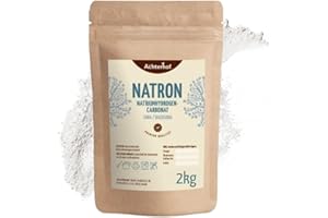 ‎VOM-ACHTERHOF Natron 2 kg | das Multitalent im Haushalt - Natriumhydrogencarbonat | umweltfreundliche Alternative zu Putzmitteln | zum Backen und Kochen | Achterhof