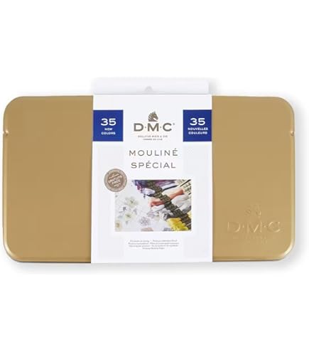 DMC: Cone Floss Filo da Ricamo a 6 Fili, in Cotone, 100 g, Colore: Canarino Profondo