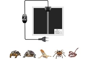 YouYuer Tappetini Riscaldanti per Rettili,Tappetino Riscaldante con termoregolatore per Rettili Non Adesivo Adatto per rettili Tartaruga Serpenti Lucertola Geco Granchio - Termoforo Rimovibile (5W)