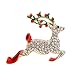 Produktbild HLCE Frauen Stilvolle Edle Diamantbesetzte Weihnachten Hirsch Brosche Bankett Party Hochzeit Braut Brosche Schals Schal Clip für Damen Schmuck