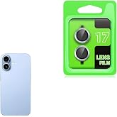 Compatible with Zore Apple iPhone 17 Zore CL-07 Camera Lens Protector Light Blue