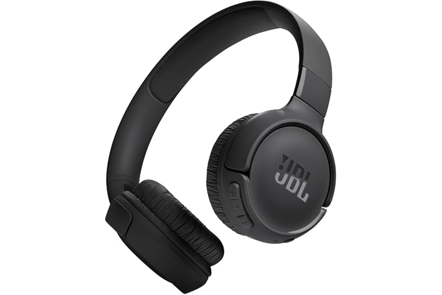 JBL Tune 520BT Wireless On-Ear Headphones, Black