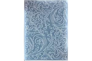 Kwan Crafts Leaves Plastic Embossing Folders for Card Making Scrapbooking and Other Paper Crafts, 12.5x17.7cm