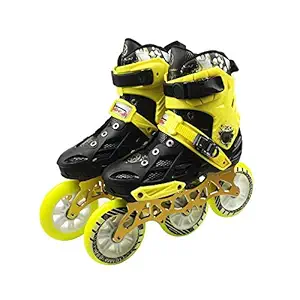 IRIS Adjustable Inline Speed Skates for Kids 3 Wheel, 110 mm