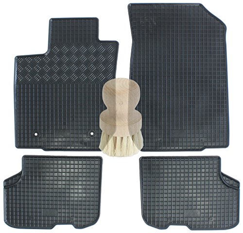 Preisvergleich Produktbild ZentimeX Z734174 Gummifußmatten fahrzeugspezifisch mit Reinigungsbürste