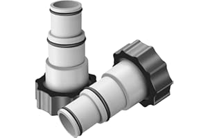 FAMINI 2 Stück Adapter A für Intex Pool, Ersatz-Schlauchadapter für Pumpen, 32 mm und 38 mm Poolschlauchadapter mit Innengewinde zum Aufschrauben, Anschluss für Poolschlauch