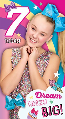 Jo JO Siwa Jj002 "Happy 7th" carte d'anniversaire