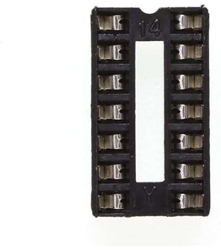 Lot De 10 Supports DIP16 Pour Circuits Intégrés - Socket Lyre Tulipé 16 Broches, 7.62mm Entre Rangées