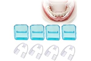 HAIN CELESTIAL Mundschutz gegen Zähneknirschen – Zahnaufsatz für die Nacht gegen Bruxismus, Zähnepressen und Linderung von Kiefergelenksbeschwerden, 4 Stück