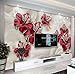 Produktbild WH-PORP 3D Tapete Benutzerdefinierte Tapete für Wände 3 d modernen europäischen Stil Kunst Wandbild Diamant Schmuck Blume Wohnzimmer Tv Hintergrund Fototapete-350cmX245cm