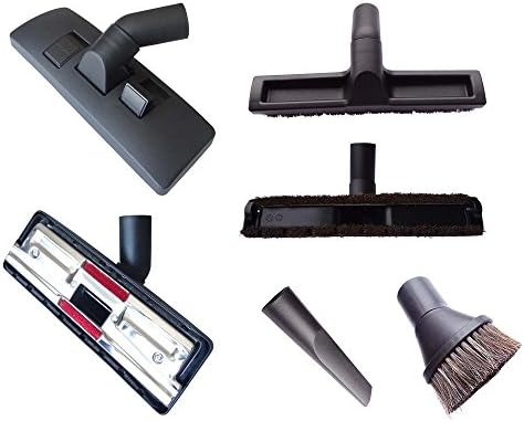 4 Different Carpet/Hard Floor Vacuum Cleaner Nozzle, Crevice Tool &amp; Dusting Brush + 20 Vacuum Cleaner Bags for Siemens VS 08 GP 1269 green power plus Düsenset ohne Staubsaugerbeutel