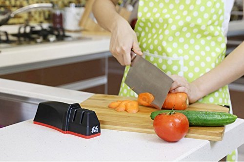 Joyoldelf Professional Soft-Grip-Handgriff Messerschärfer Messerschleifer Knife Sharpener Schärfen Küche, ergonomisches Design - 7