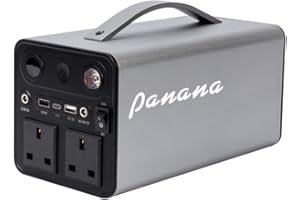 Panana Portable Power Station 333Wh/90000mAh Lithium Battery Backup Electronic Solar Generator 300W AC for Camping, RV, Outdoor Adventure, Emergency Power, Home and Off-Grid