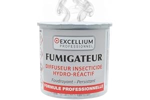 EXCELLIUM PROFESSIONNEL Excellium Fumigateur Insecticide Hydro-Réactif 10g | Anti Punaises Blattes Moustiques | 25-50m²