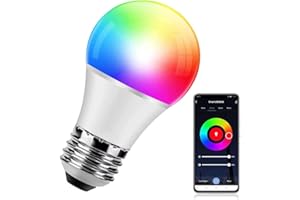 UseeLink Inteligentna żarówka WiFi, Alexa Bulb, E27 Mount, Smart WiFi, wielokolorowa żarówka LED, 8 W (odpowiednik 85 W), inteligentna żarówka kompatybilna z Alexa, Google Home, tylko 2,4 GHz, nie