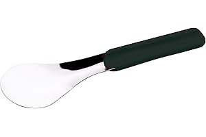 Piazza Spatule pour gâteaux et glaces 25 cm en acier inoxydable et plastique - Pelle à glace professionnelle pour Gelaterie, Bar, Pasticerie et restaurants au design moderne fabriqué en Italie