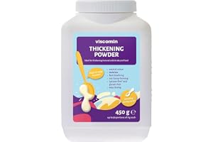 RheinNatur Viscomin tjockt pulver 450 g – förtjockningspulver för drycker och mat – förtjockningsmedel för förtjockning av drycker och mat – vegansk och smaklös