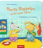 Image de Moritz Moppelpo putzt seine Zähne: Ein Spielbuch mit vielen Klappen
