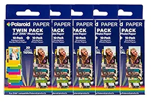 Polaroid 2x3 Premium Zink Zero Photo Paper 50 Sheets - Compatible with Polaroid Snap/SnapTouch Instant Print Digital Cameras & Polaroid Zip Mobile Photo Printer