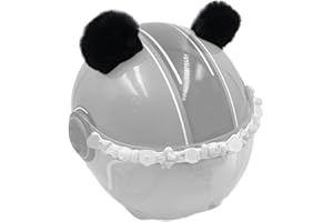 TSANGBABY Kawaii Oreilles d'ours rondes en peluche pour casque de ski adhésif Velcro accessoire pour enfants draisienne casque décoration