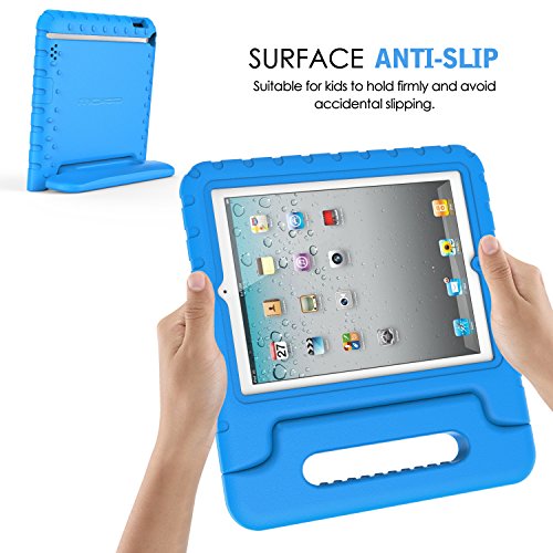 MoKo Hülle für iPad 2 / 3 / 4 – Superleicht EVA Kids Shock Proof Cover Stoßfest Kindgerechte Schutzhülle für Apple iPad 2 / 3 / 4 9.7 Zoll Tablet-PC, Blau - 8
